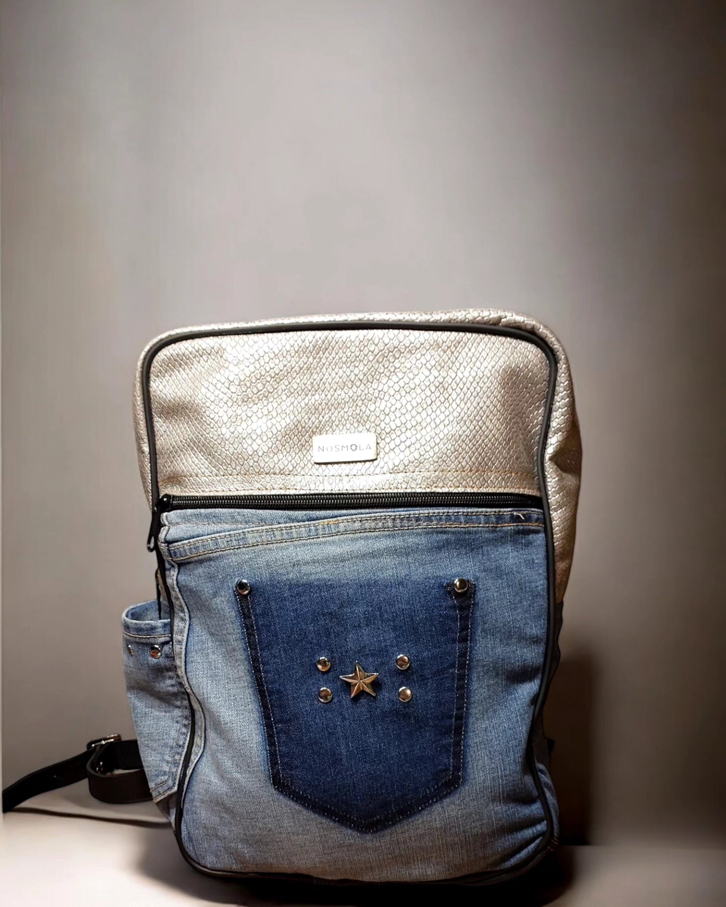 Mini mochila denim