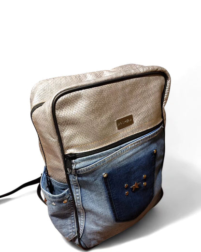 Mini mochila denim