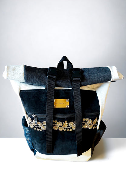 Mochila Roll Top White