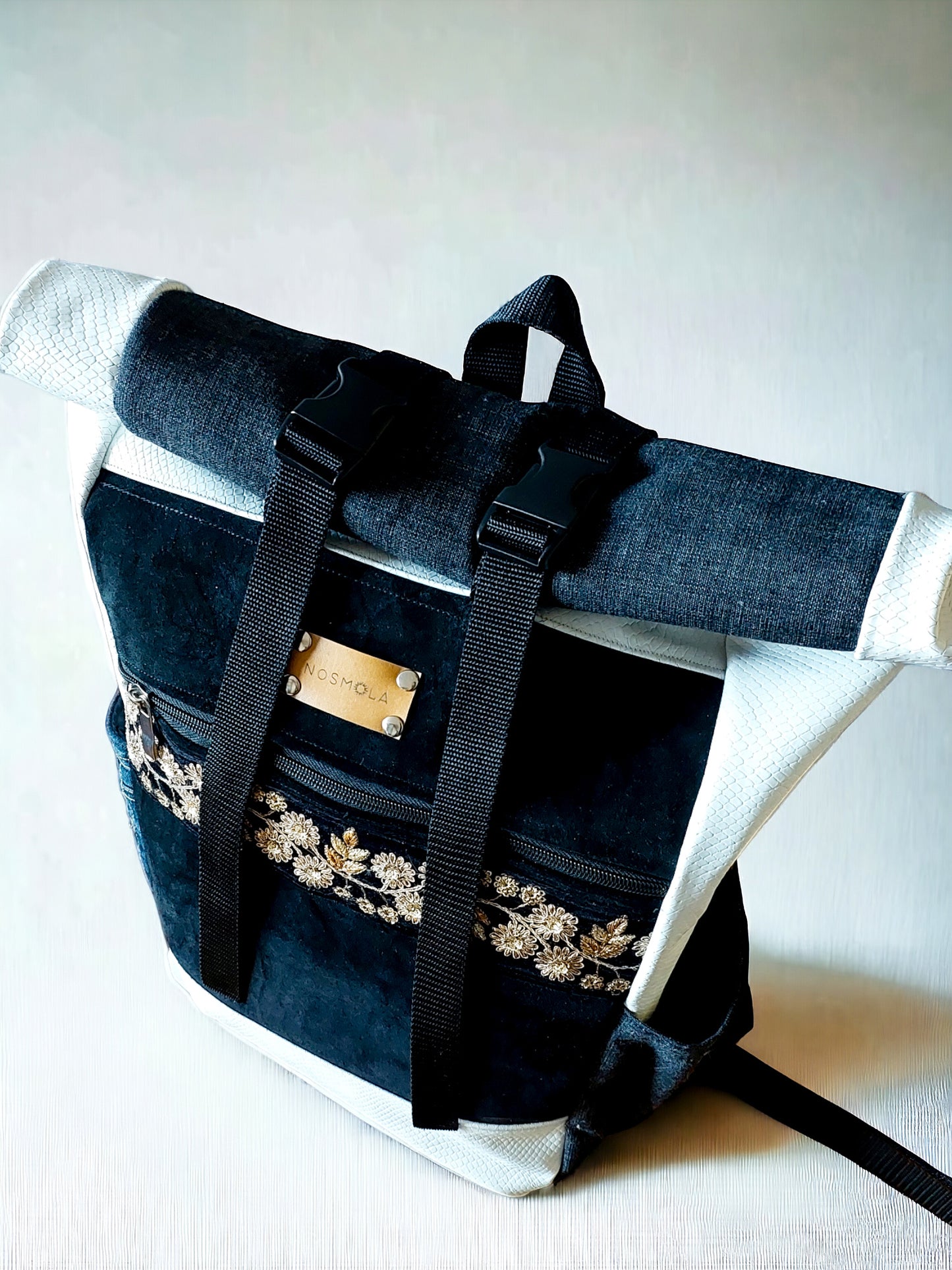 Mochila Roll Top White