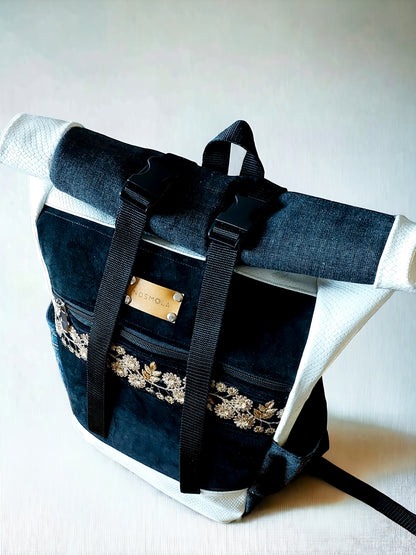 Mochila Roll Top White