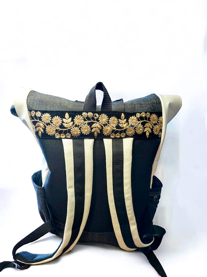 Mochila Roll Top White