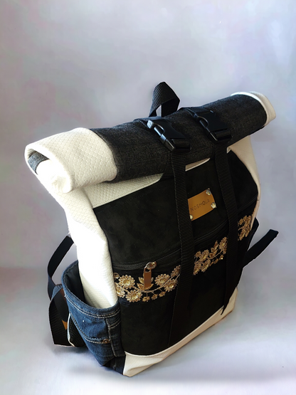 Mochila Roll Top White