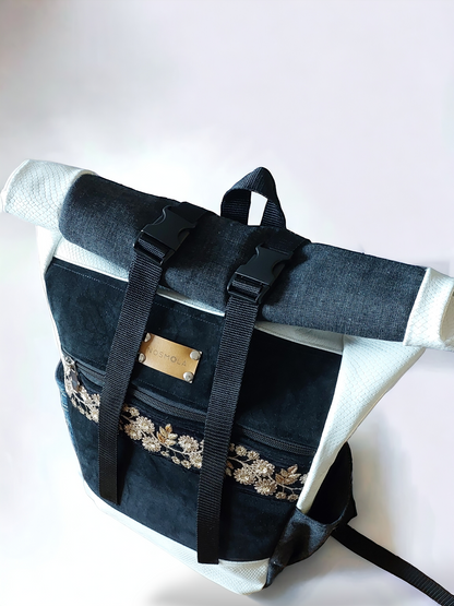 Mochila Roll Top White