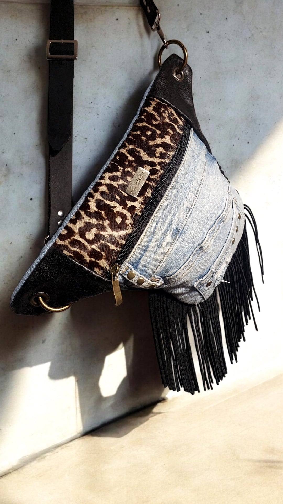 Maxi Banano Print Denim