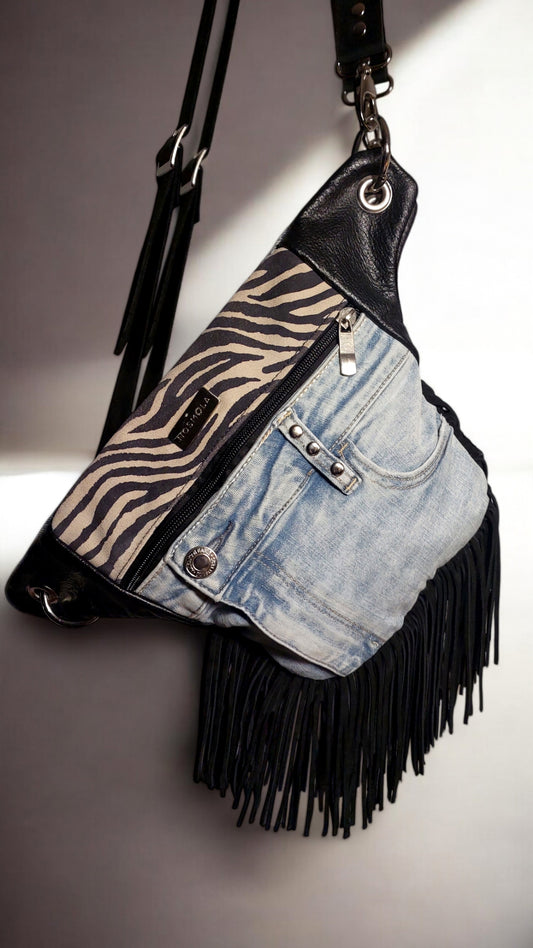 Maxi Banano Cebra Denim