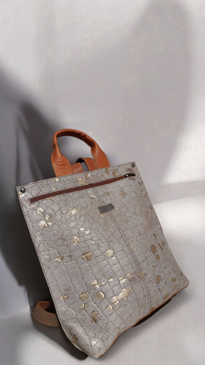 Mochila Florencia Nude Cuero