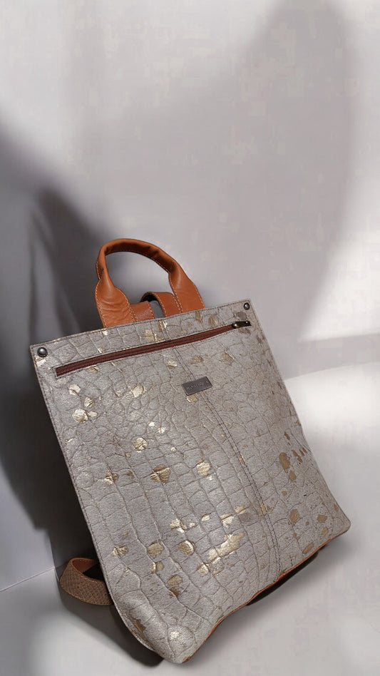 Mochila Florencia Nude Cuero