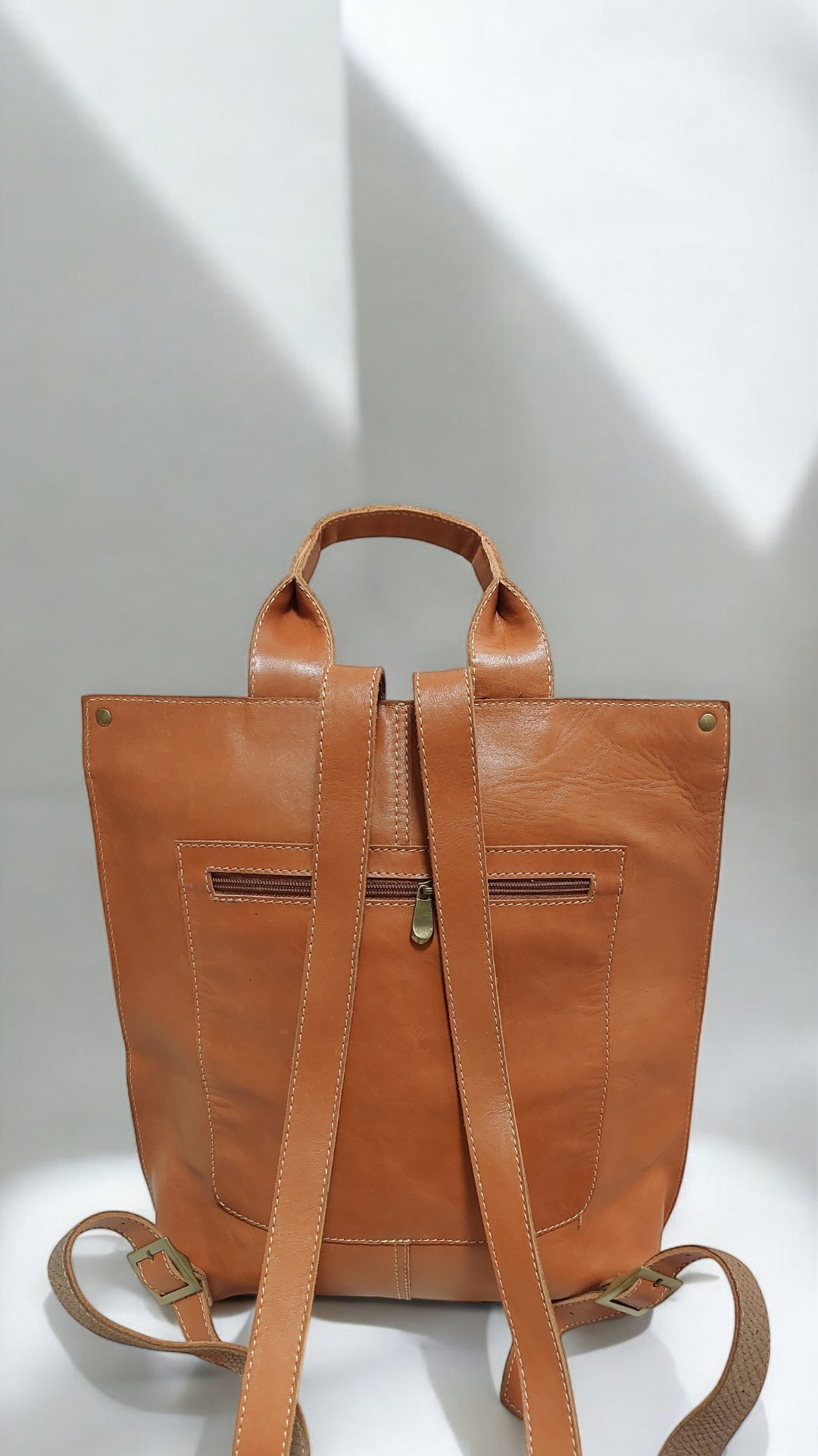 Mochila Florencia Nude Cuero
