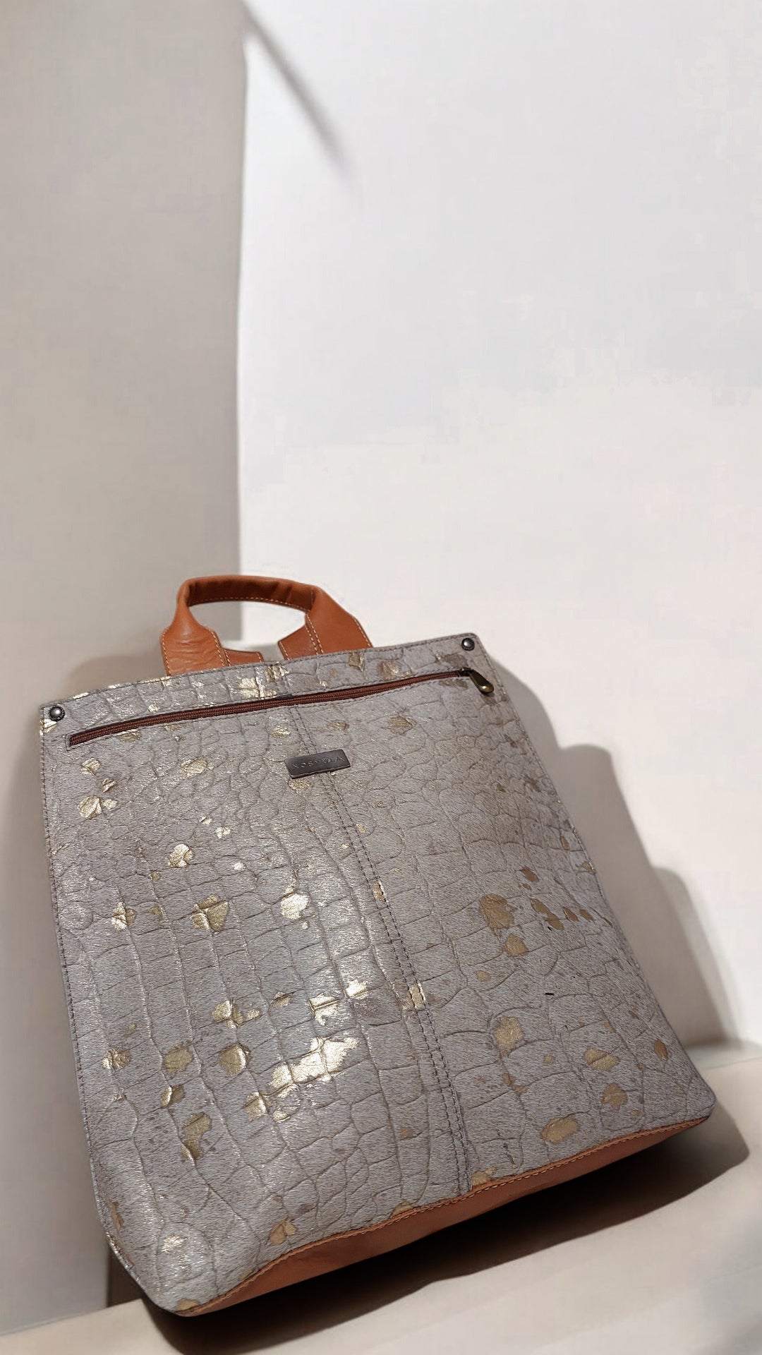 Mochila Florencia Nude Cuero