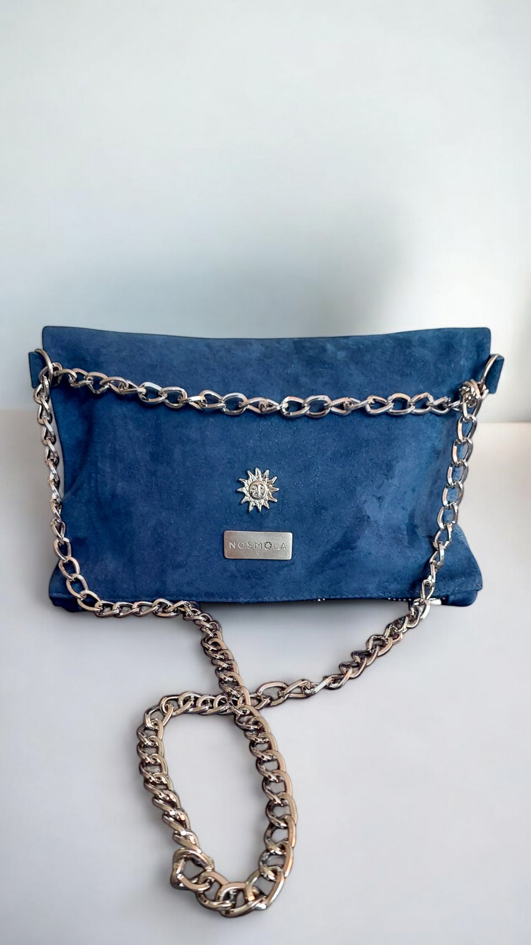 Clutch Cuero Queen Blue