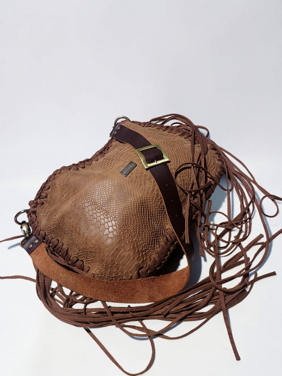 Bag Boho Cuero Brown