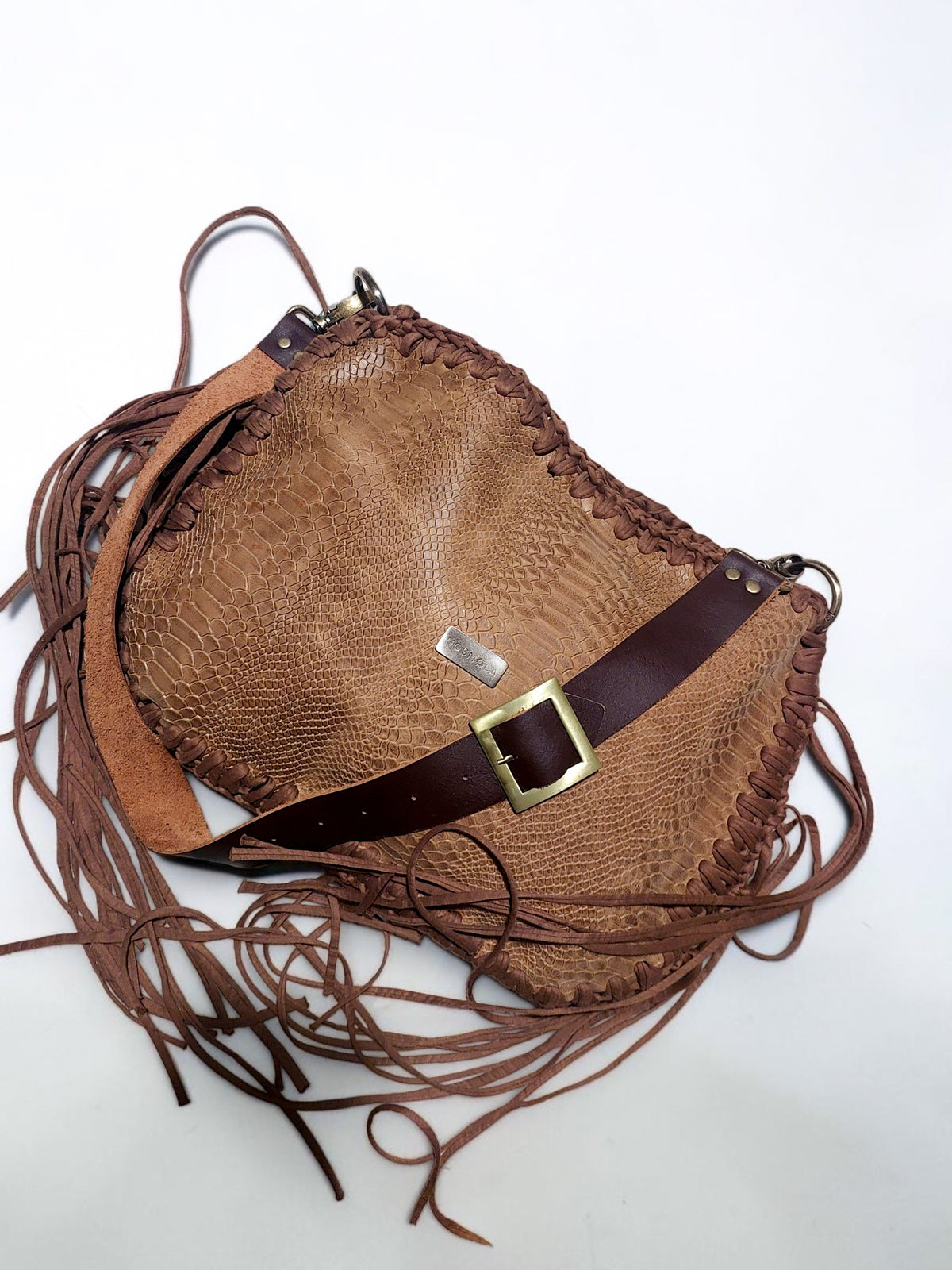 Bag Boho Cuero Brown